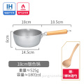 16cm deep wooden handle snow pan